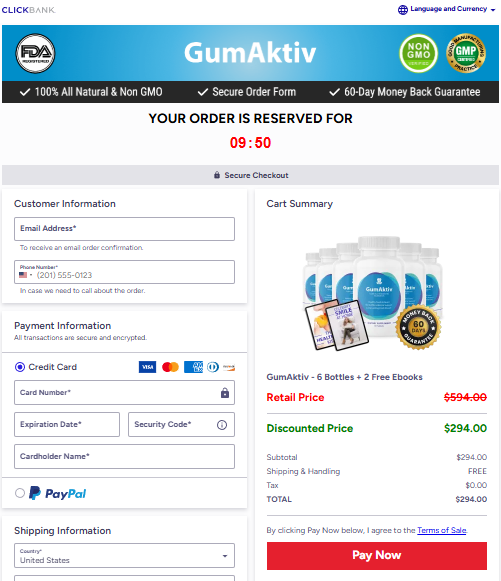 GumAktiv Order Page